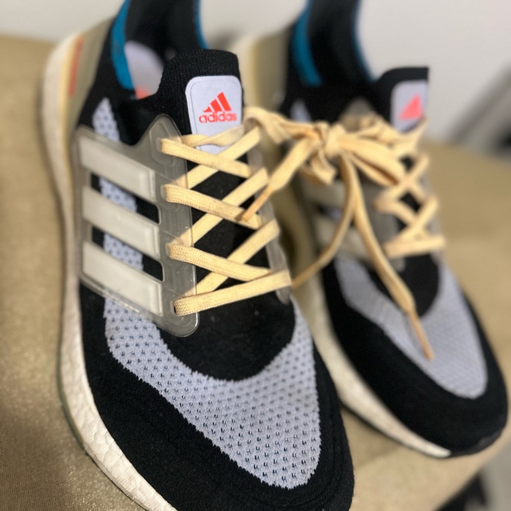 Adidas Ultra Boost Sneakers with Neon Laces